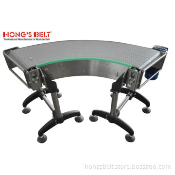 The Carbon Steel Plate Turning Modular Conveyor